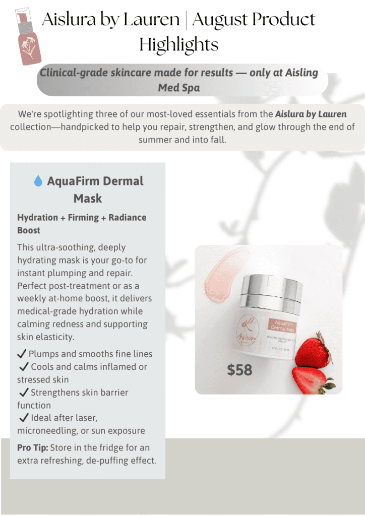 AquaFirm Dermal Mask with strawberries, priced at $58.