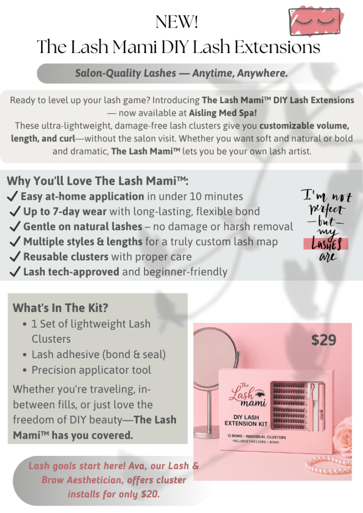 DIY Lash Mami Extensions kit with easy application and customizable volume.