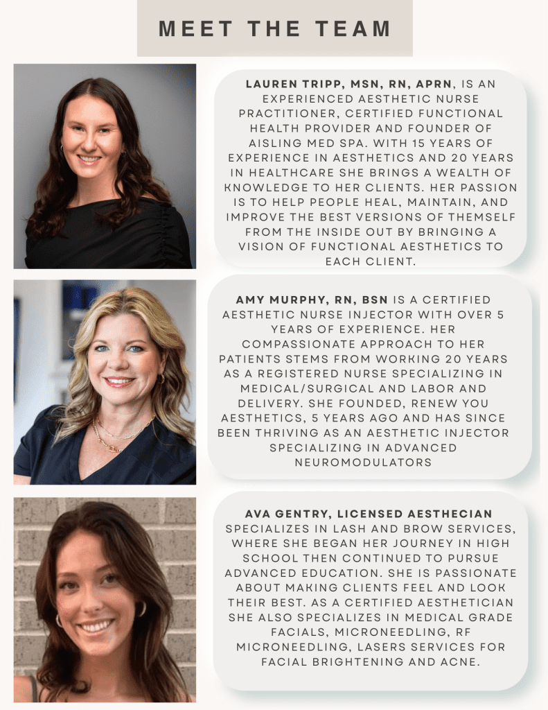 Meet the team header with individual portraits and profiles.